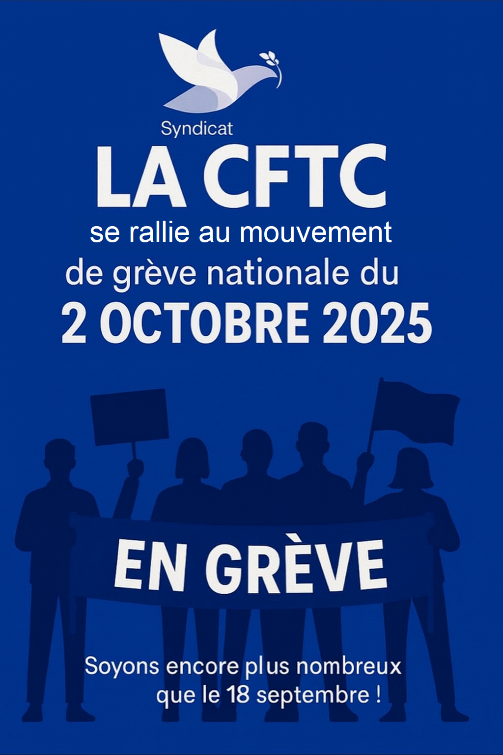 La CFTC soutient le mouvement de grève du 2 octobre