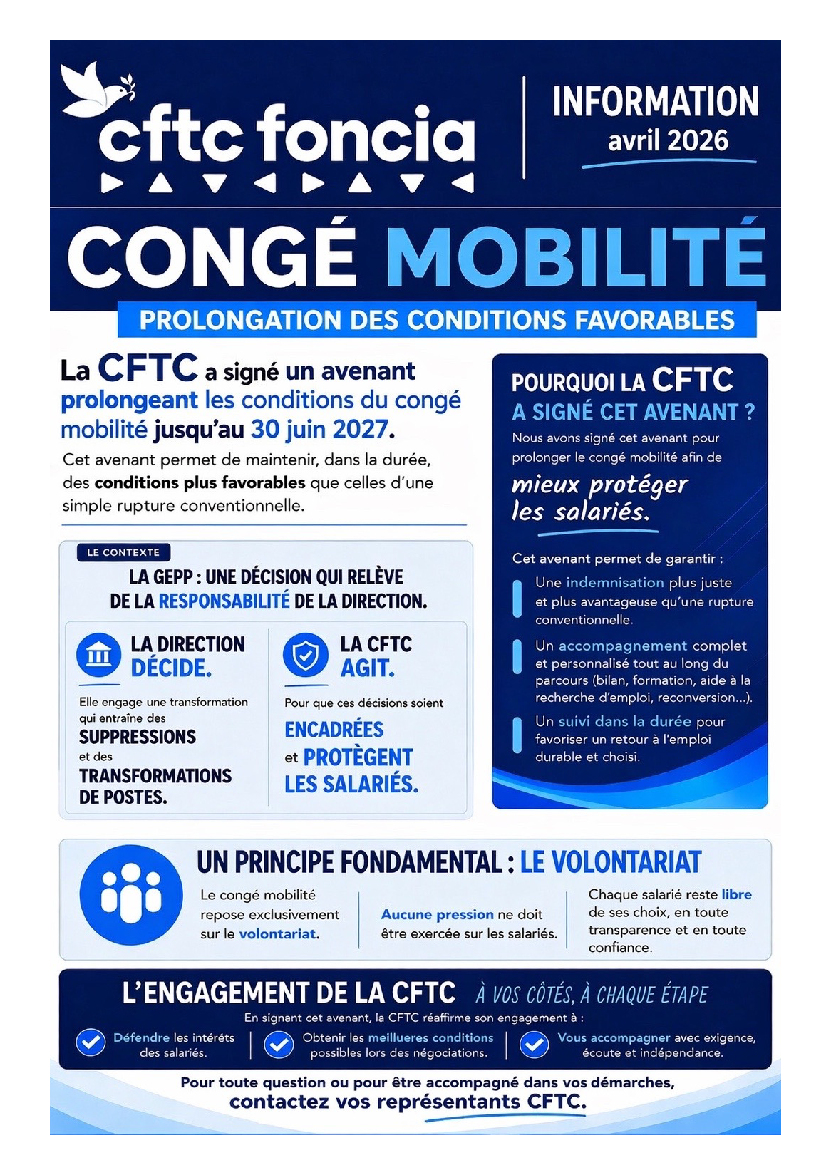 Congé mobilité : conditions prolongées